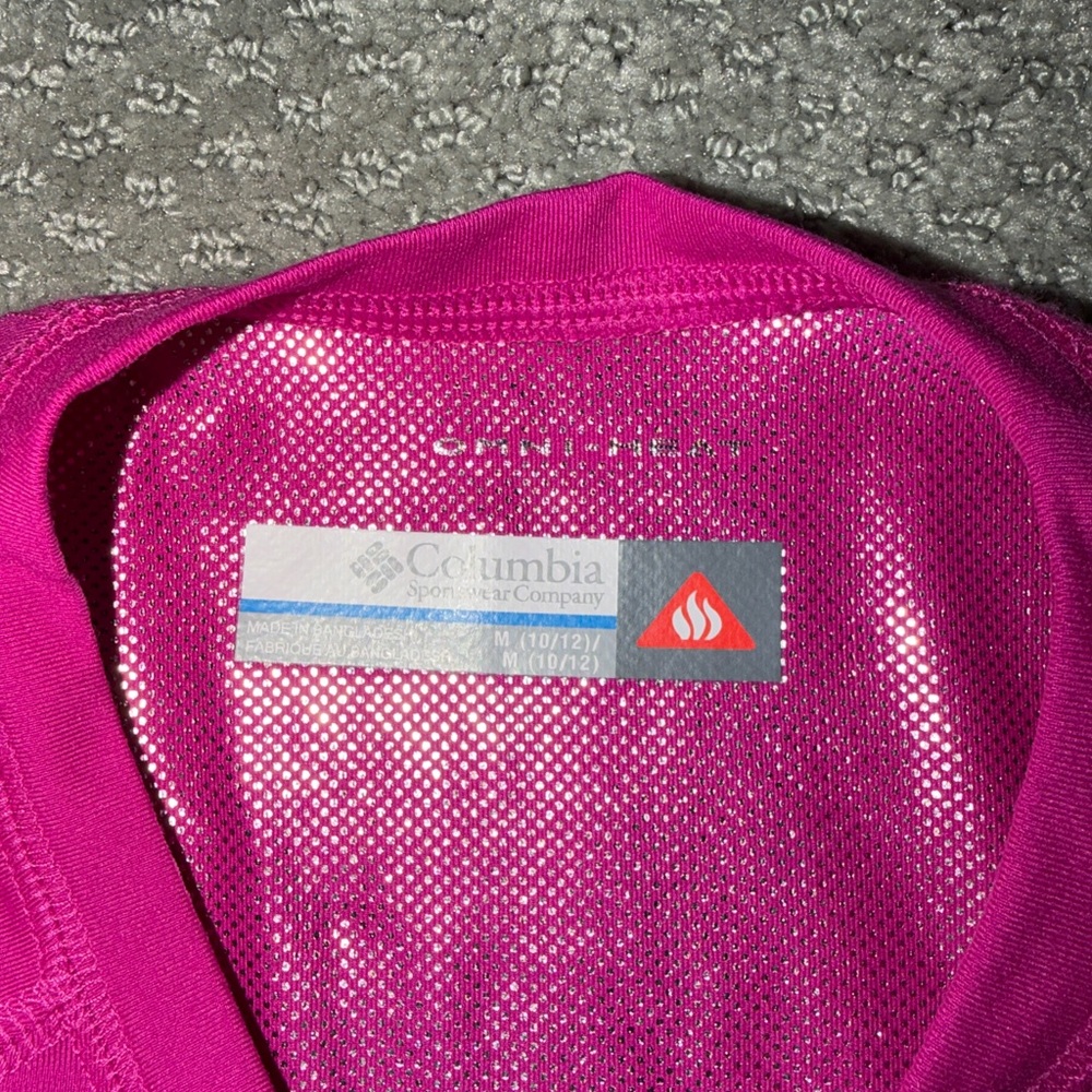 Girls Columbia Fuchsia Long Sleeve Top - Picture 2 of 4